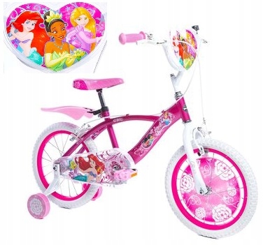Rower dziecięcy 16 cali Disney Princess 16" rowerek dla dziewczynki różowy