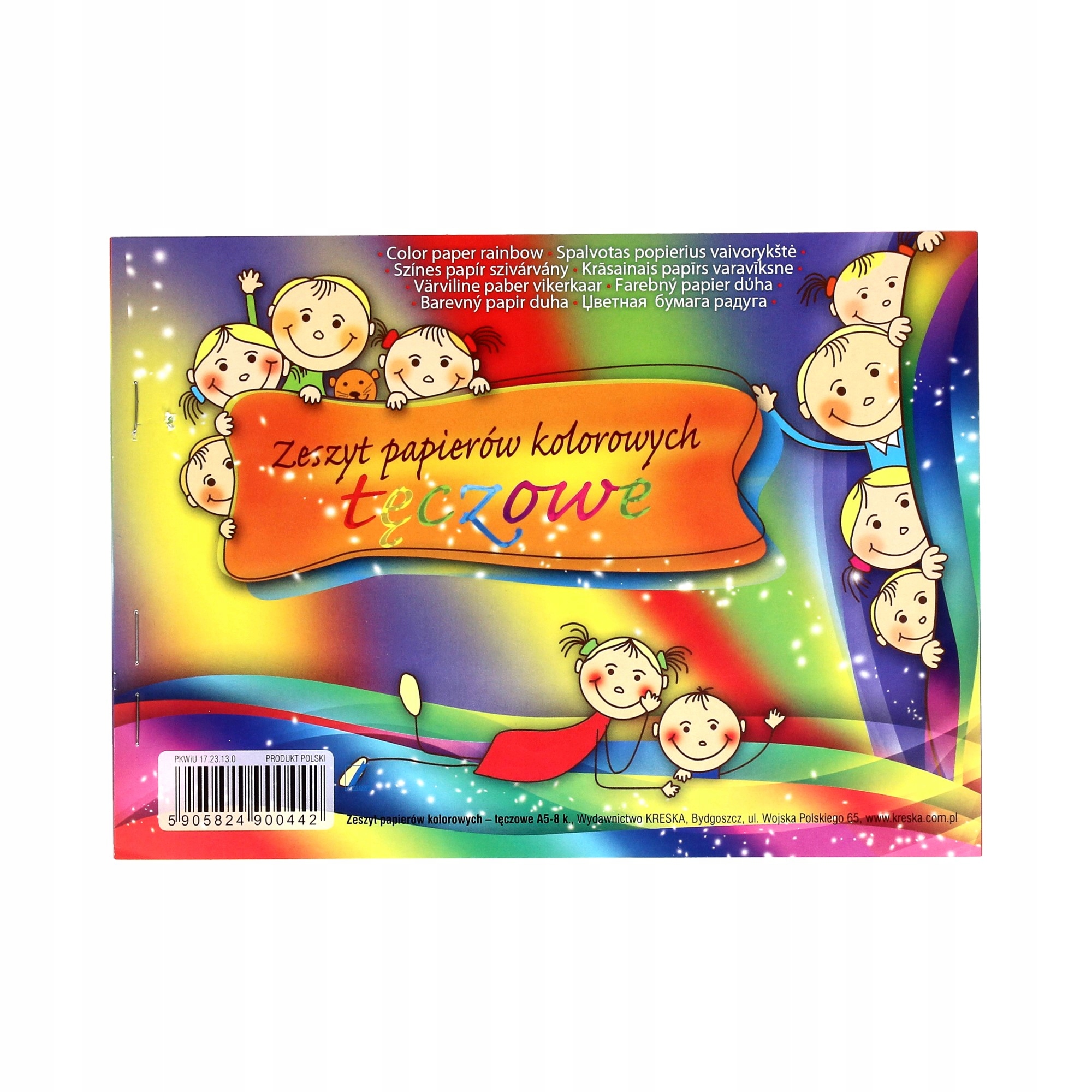

Wycinanka A5/8k tęcza Kreska
