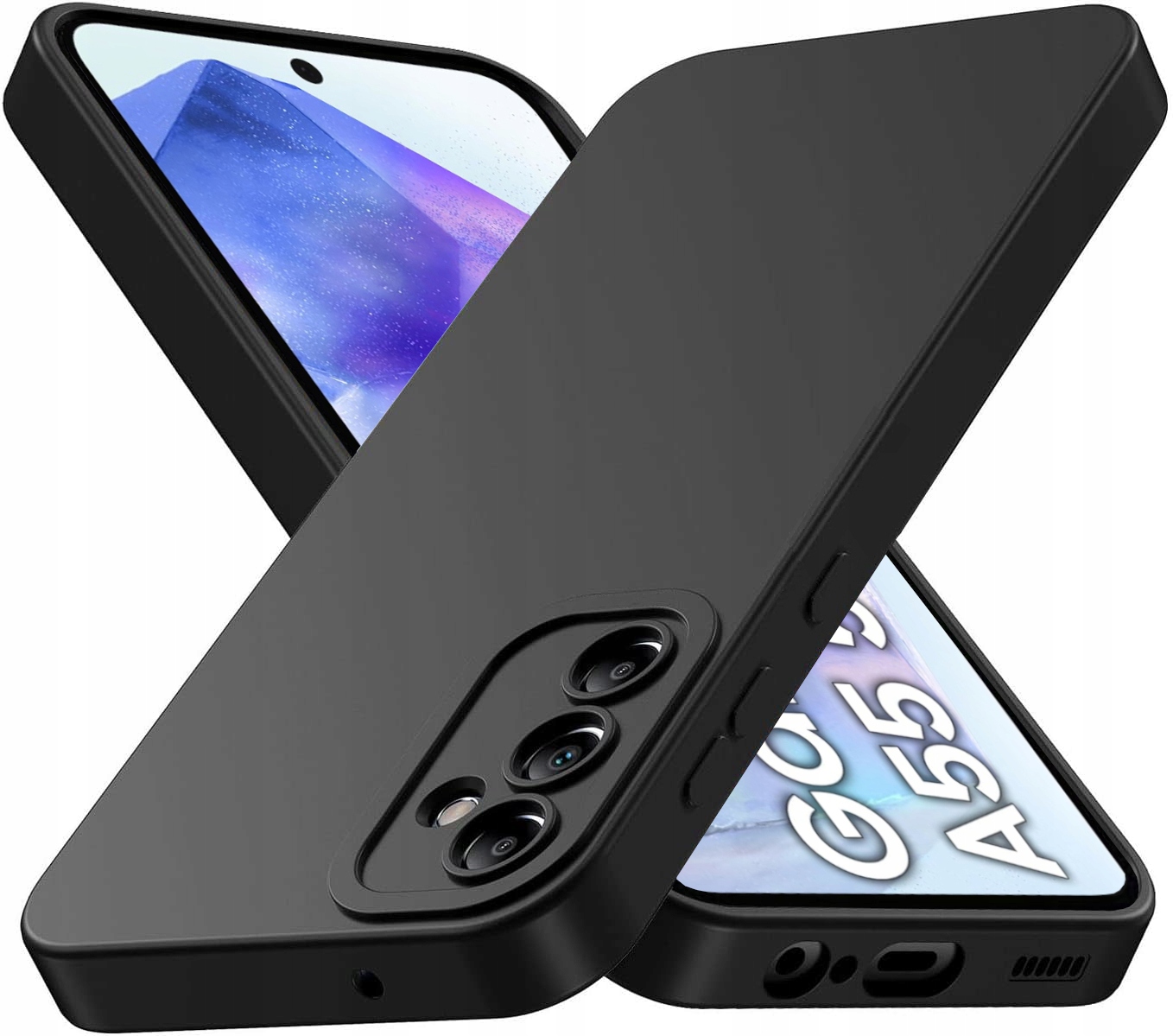 Etui do Samsung Galaxy A55 5G Szkło 9H I Silicon Pro Soft Matt Case Guma
