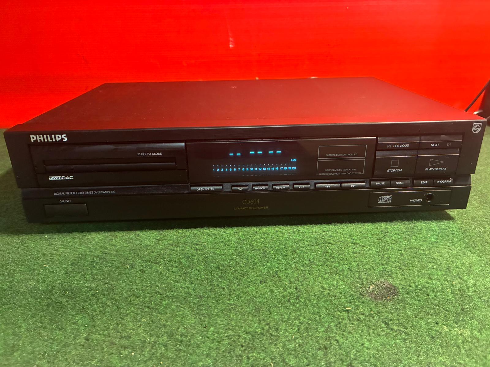 Philips CD604 Twin DAC TDA1541 Odtwarzacz CD vintage