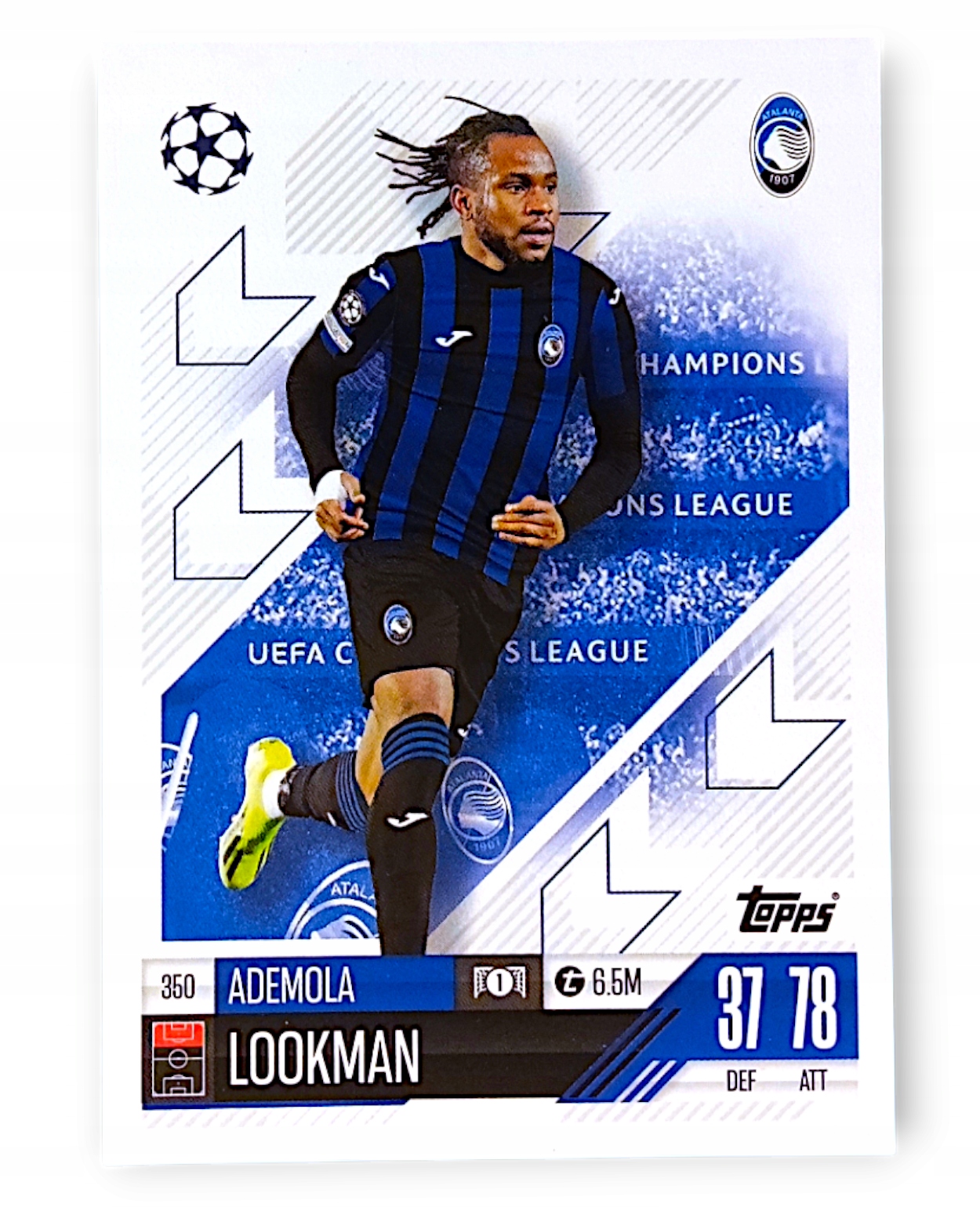 Topps Match Attax 2024-2025 Base Card 350 Ademola Lookman Atalanta