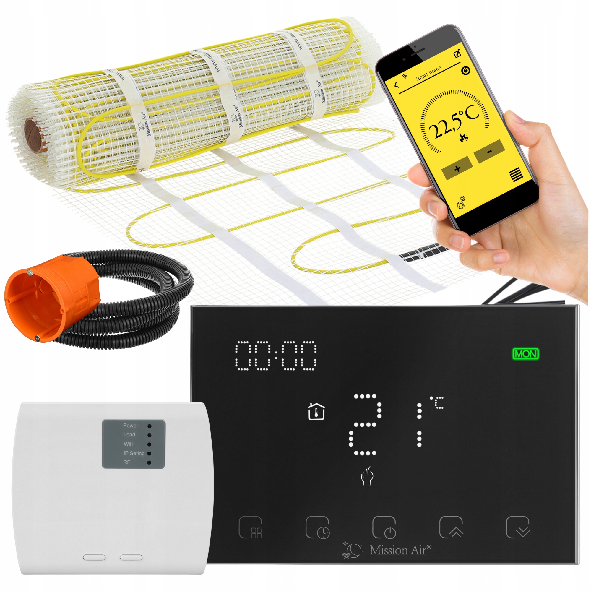 Set Vykurovacia podložka pod dlaždice MA-160W/m² 3,5 m²