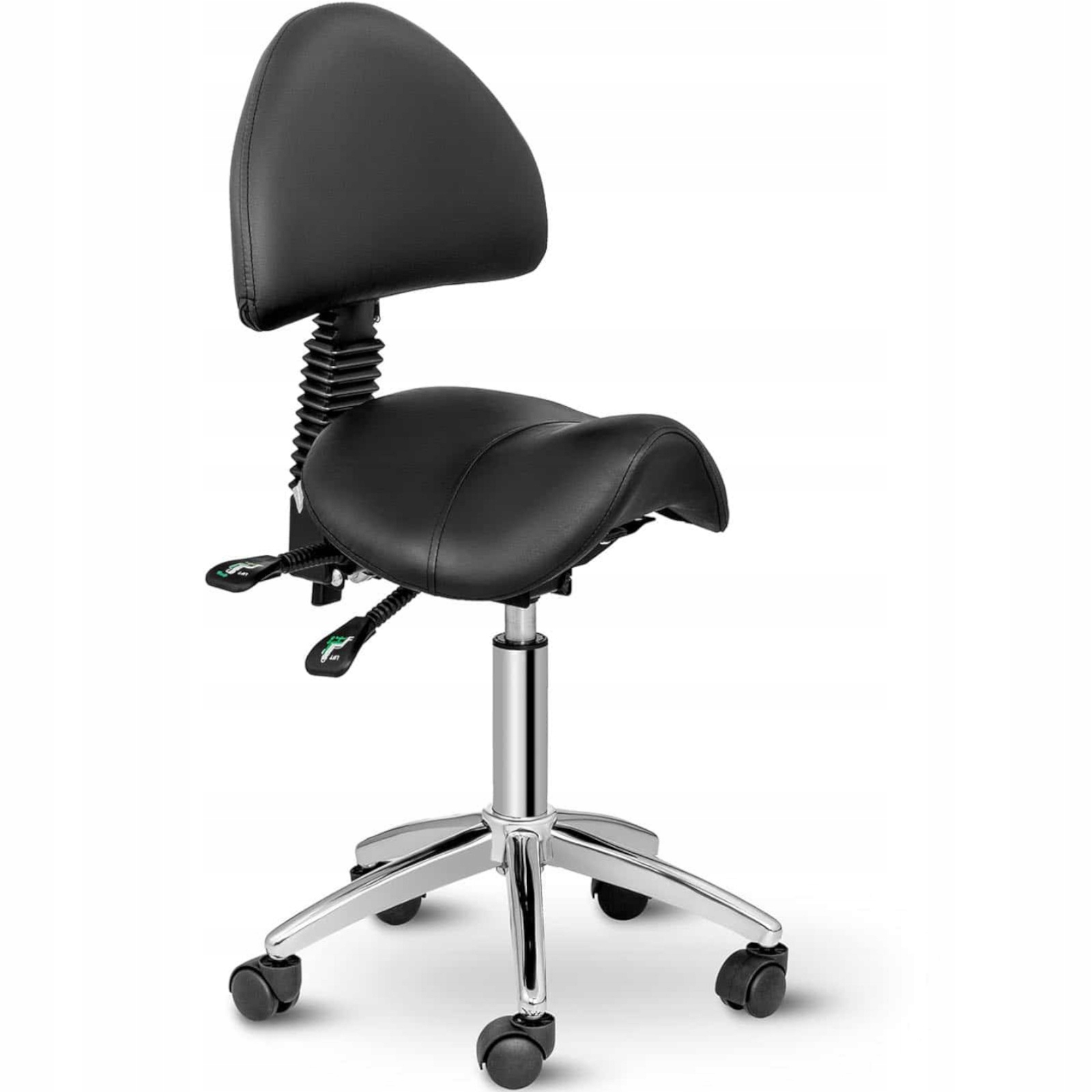 Kosmetické křeslo s otočným opěradlem Berlin černé