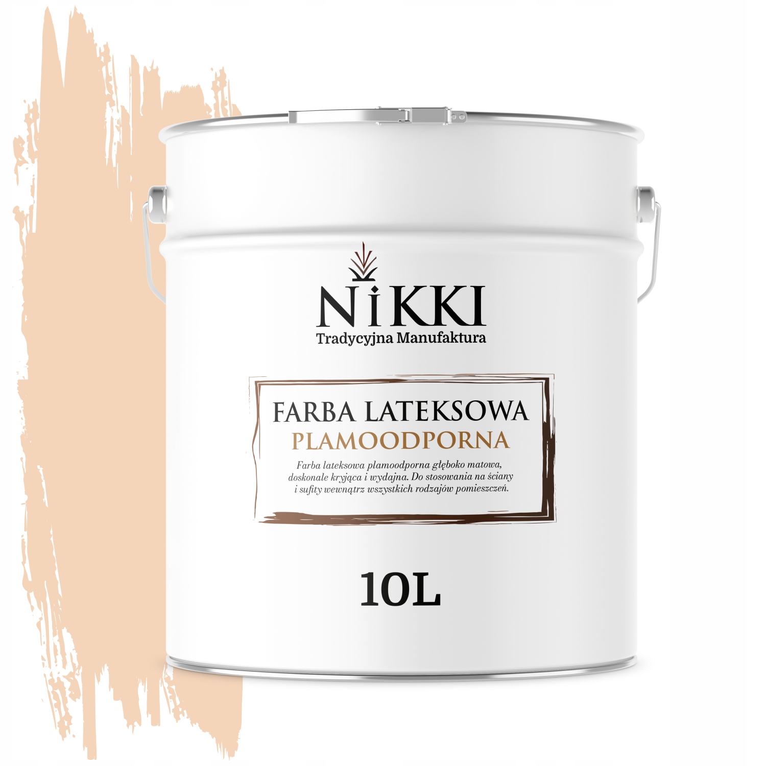 Latexová Farba Odolná Voči Škvrnám Svetlo Broskyňová H6170 10L Matná