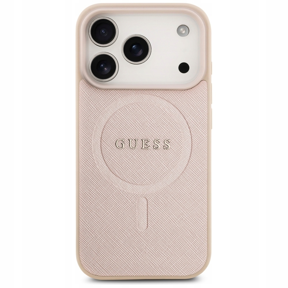 Pouzdro Guess pro iPhone 17 Pro, obal pouzdro MagSafe Saffiano