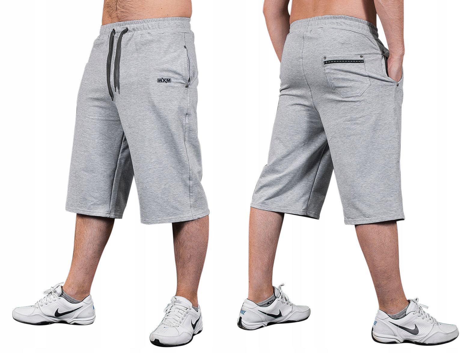 

Krótkie Spodenki Dresowe Męskie Wxm 3/4 7XL melanż