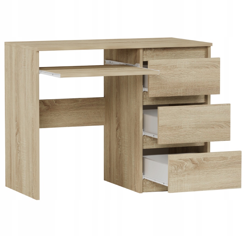 Nowoczesne BIURKO KOMPUTEROWE 96 STOLIK STÓŁ N-3 SONOMA