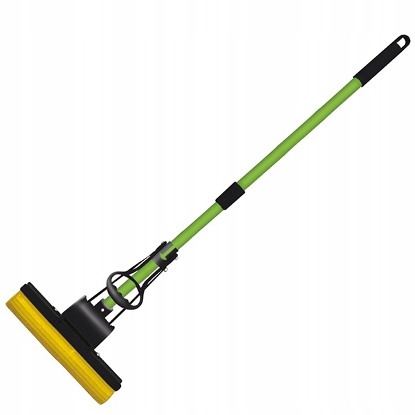 York Pěnový houbový mop s houbičkou Azur teleskopická tyč s vytlačováním savá