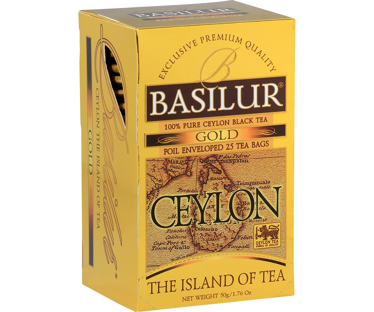 Levně Černý instantní čaj porcovaný Basilur Gold Ceylon 40 g