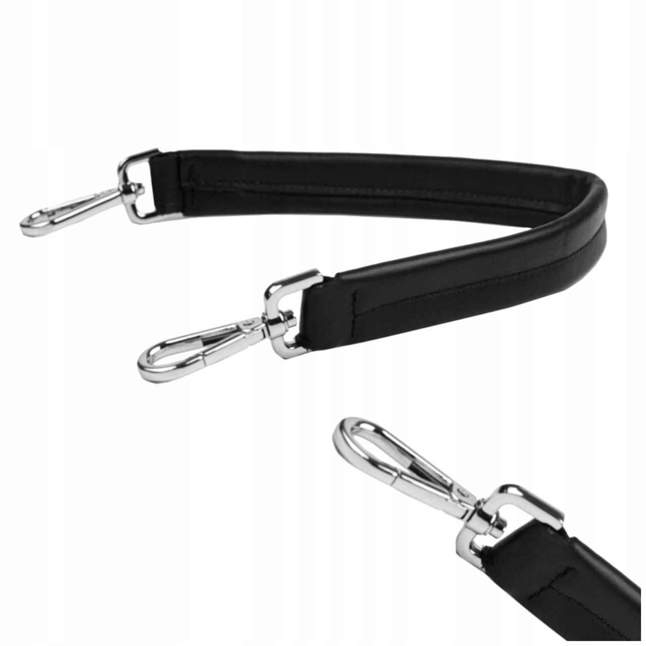 КОЖАНАЯ РУЧКА РЕМЕШОК ДЛЯ СУМКИ OBAG ЧЕРНЫЙ НАТУРАЛЬНАЯ КОЖА