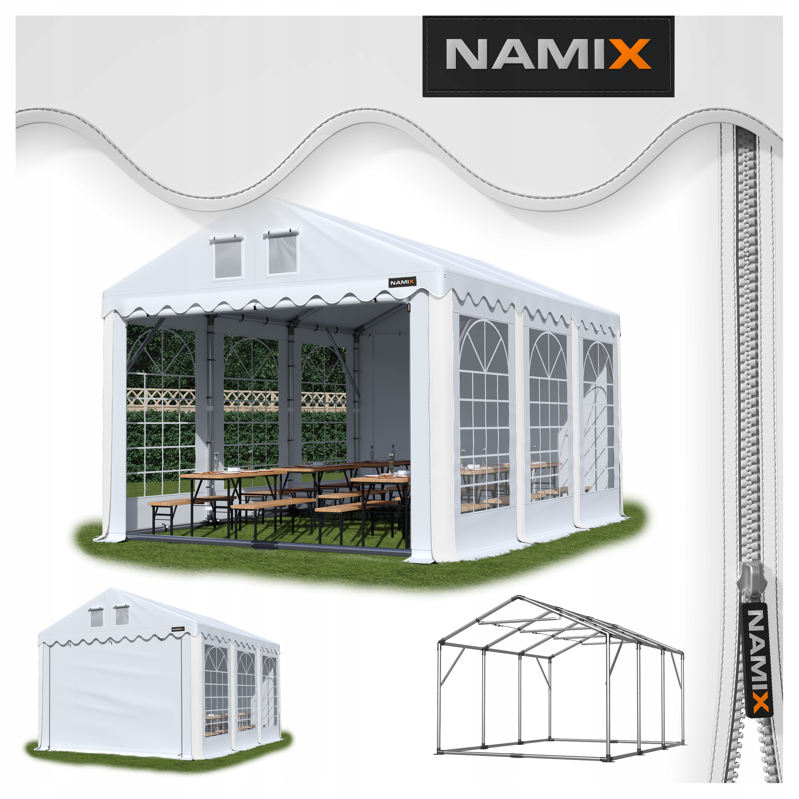 Namiot Prestige 4x6 [2,6m] imprezowy Różne