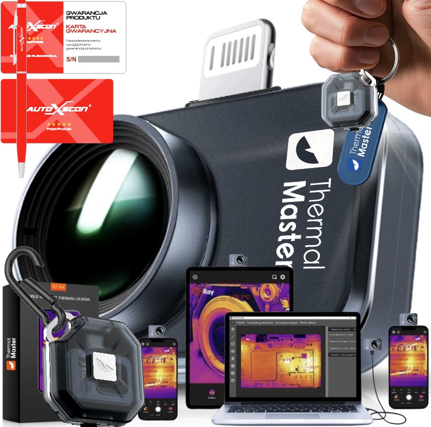 Termovizní kamera Thermal Master Ios Lighting/usb C P2PRO+NÁSTAVEC Makro