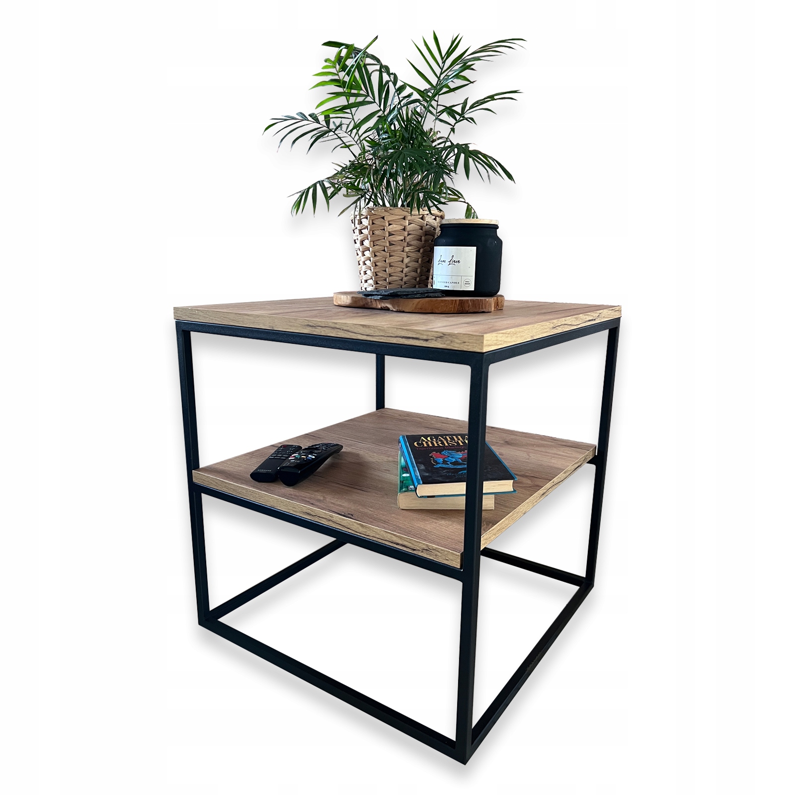 

Stolik Kawowy,nocny, Pomocniczy Styl Loft 50X50X52