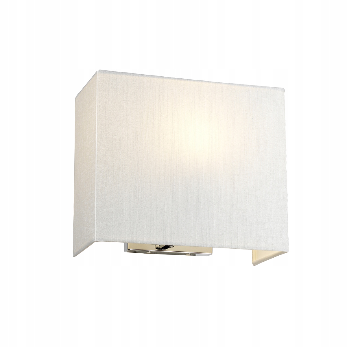 Nástenná lampa chrómová s krémovým tienidlom 27 cm do obývačky Designer's Lightbox