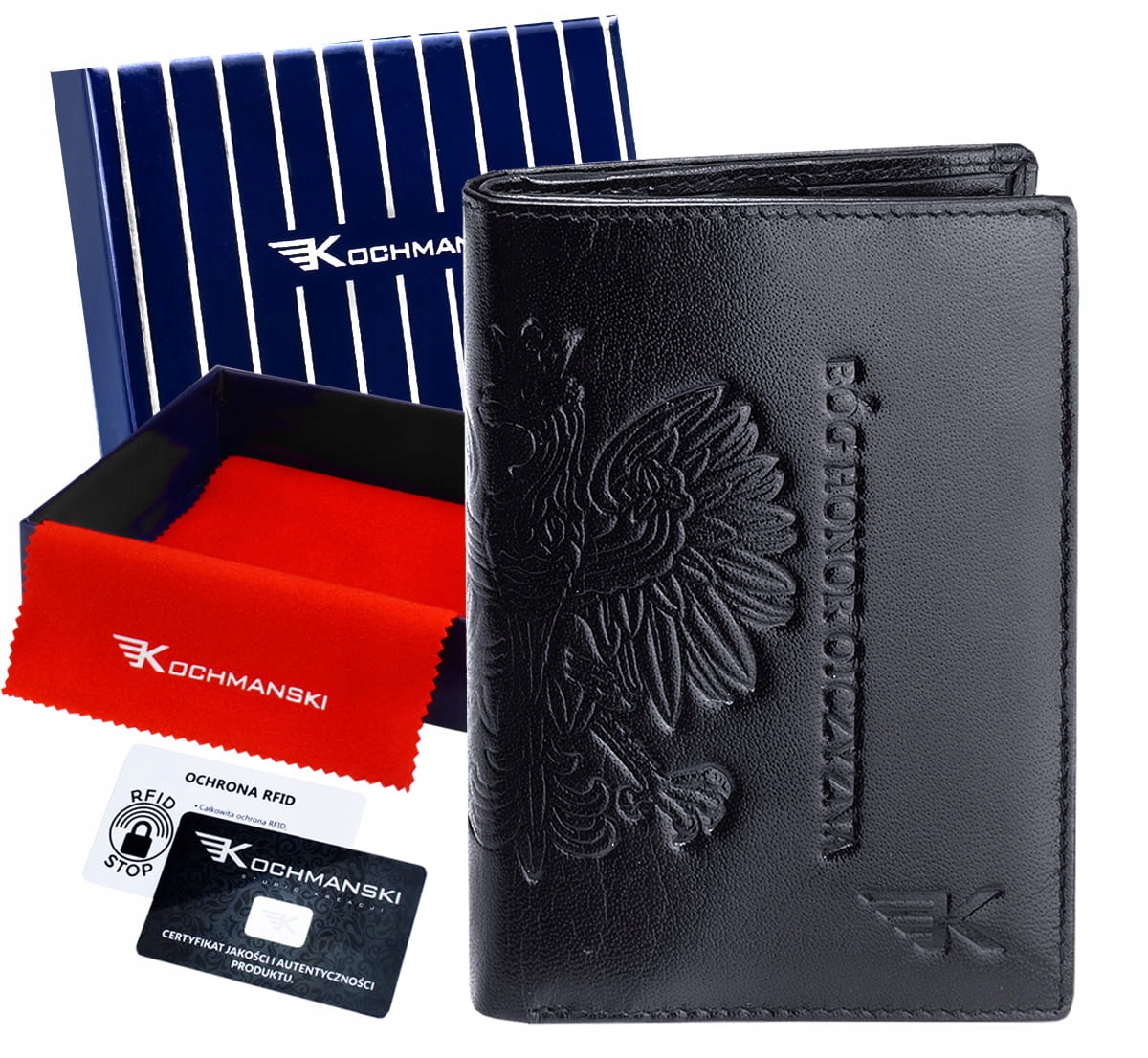 

Cienki portfel skórzany męski slim Kochmanski