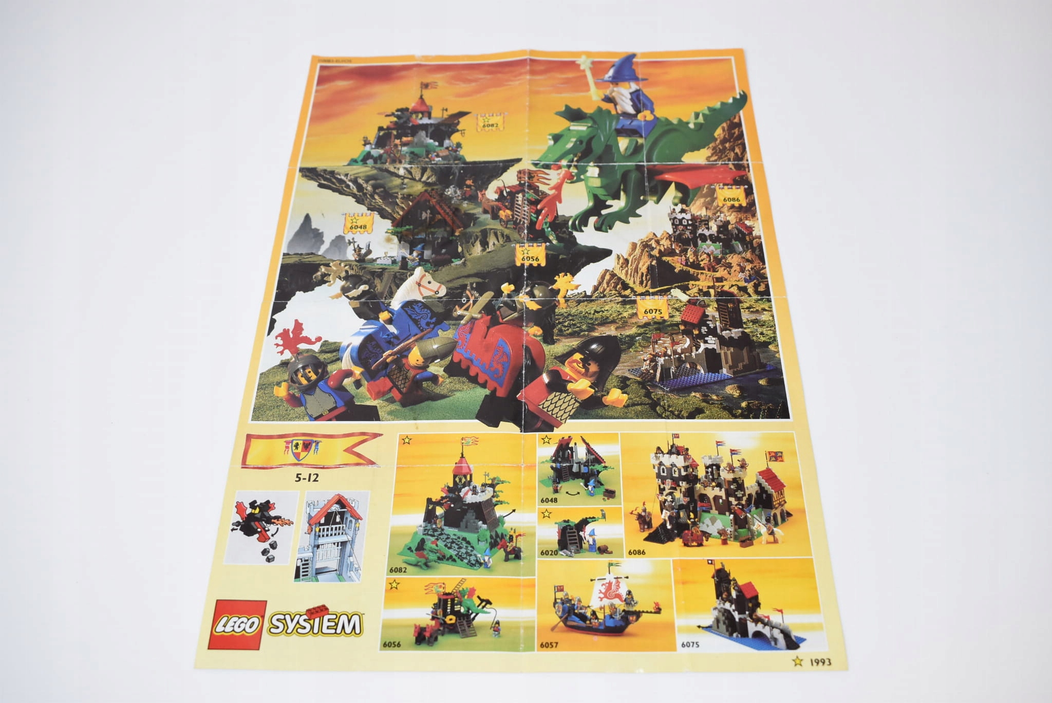 LEGO plakat ulotka Castle Dragon / Black Knights [1993] A4