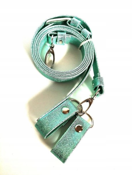 Pasek regulowany + zaczepy laguna kropeczki do obag o-bag moonlight bagobag