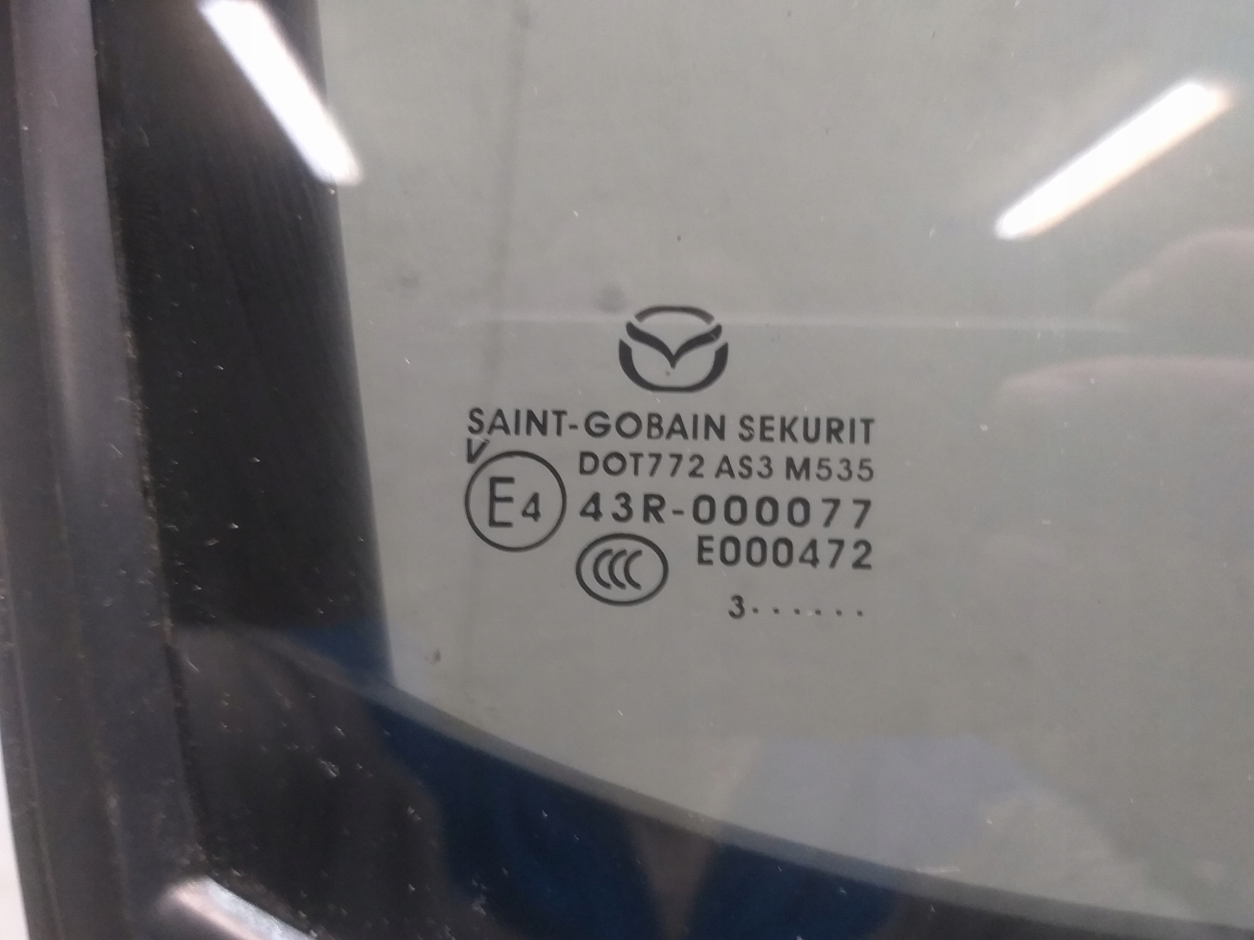 WINDOW LEFT RIGHT REAR PART LIFT MAZDA III 3 BM 13- BHMS 7292X