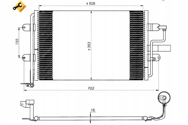 Радиатор кондиционера () nrf 35733