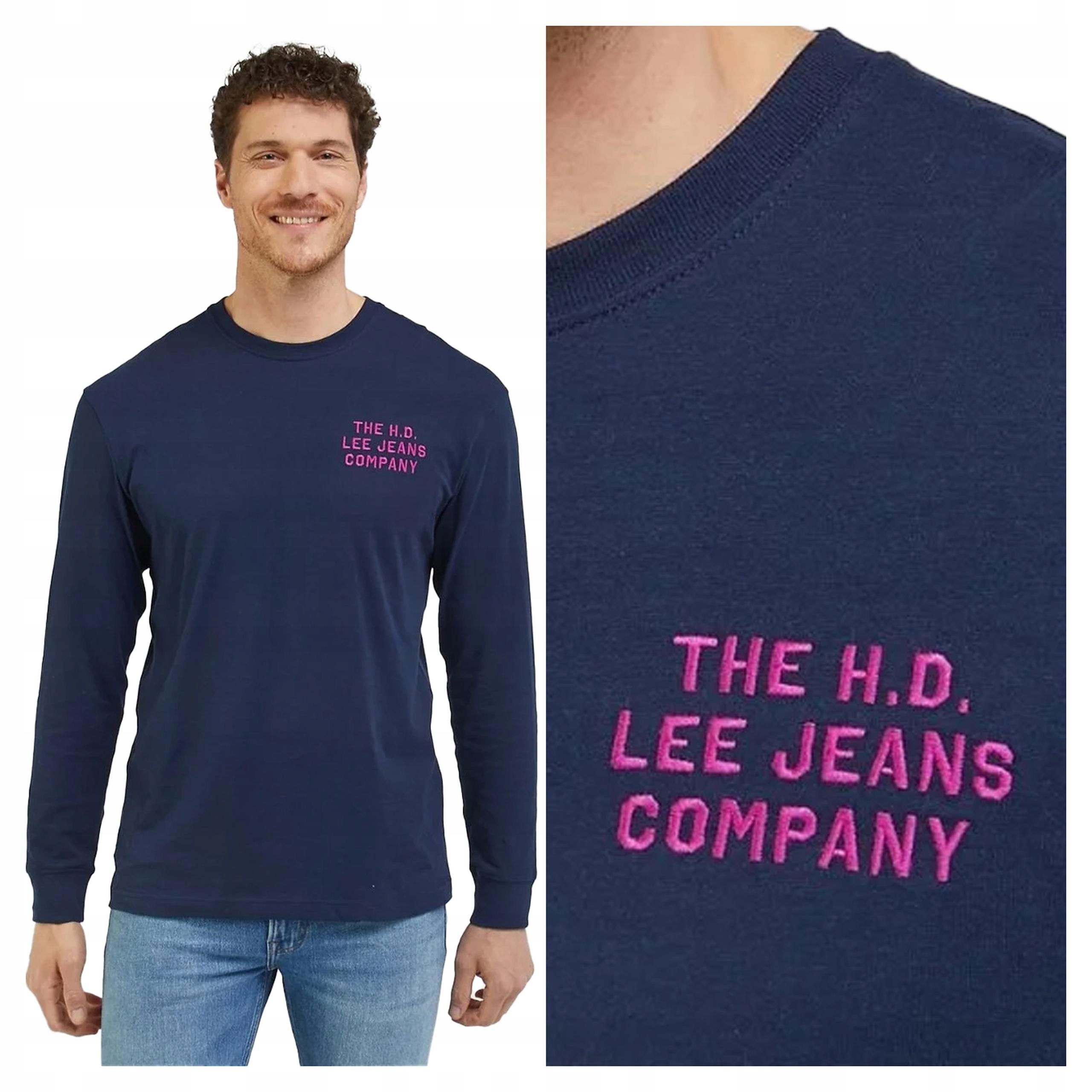 Pánské tričko s dlouhým rukávem Lee Relaxed Ls Tee XXL