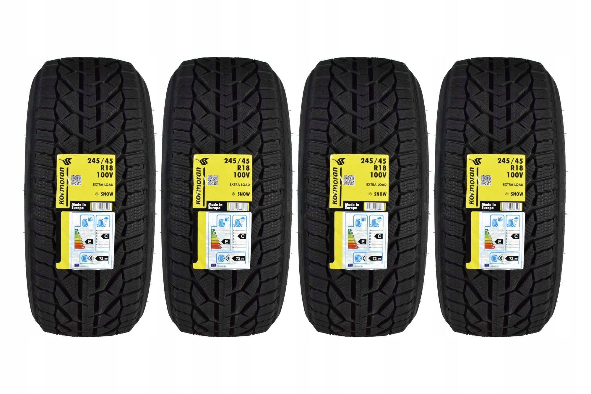 4 opony zimowe 245/45R18 Kormoran Snow 2026