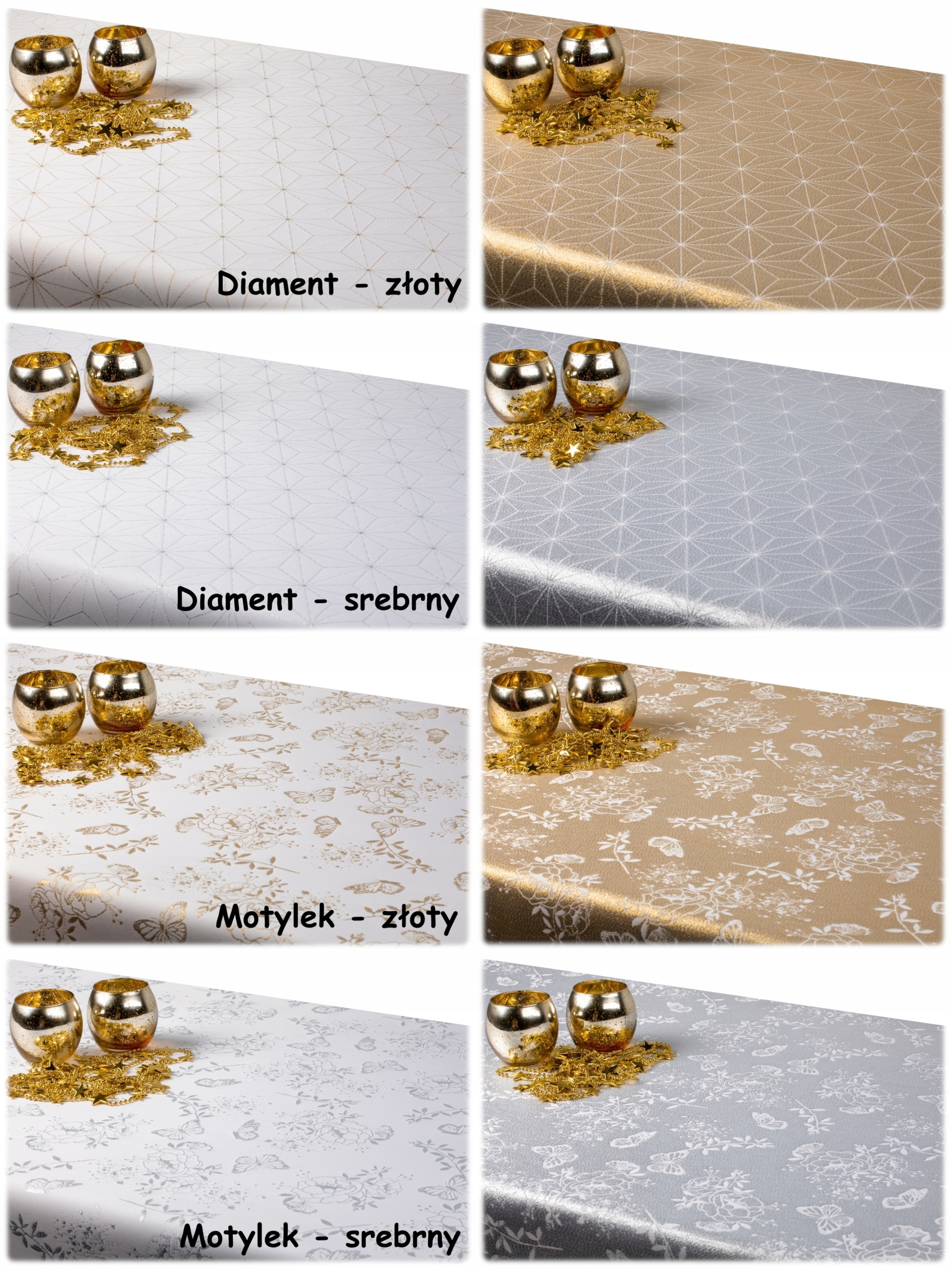 PLAMOODPORNY obrus DWUSTRONNY 110x400 świąteczny WIELKANOC Marka Kamel