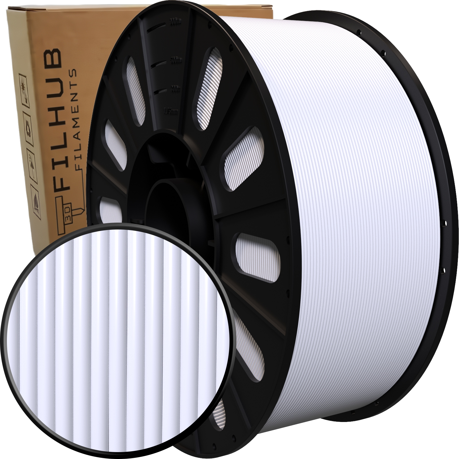 Filament Petg FilHub 1.75mm Biały 3kg