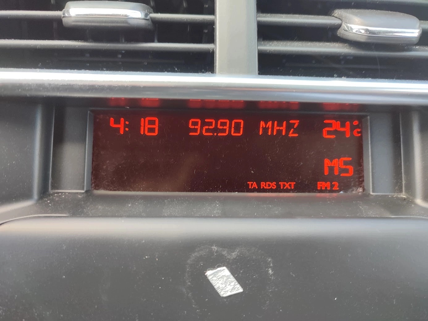 Display RADIA CITROEN C4 II B7 9665500480