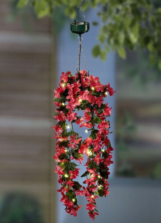 WISZĄCE KWIATY LAMPKI SOLARNE DEKORACJA ŚWIETLNA DO OGRODU, NA BALKON Kod producenta WISZĄCE KWIATY LAMPKI SOLARNE DEKORACJA