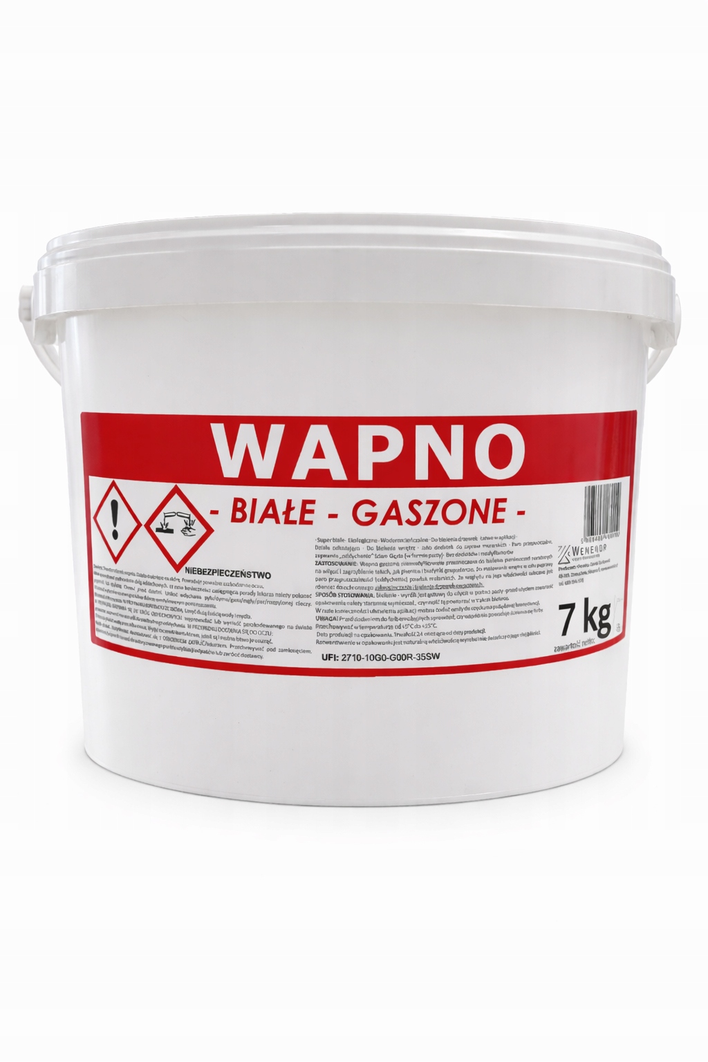 WAPNO GASZONE, LASOWANE, MALARSKIE EXTRA BIEL 7 KG