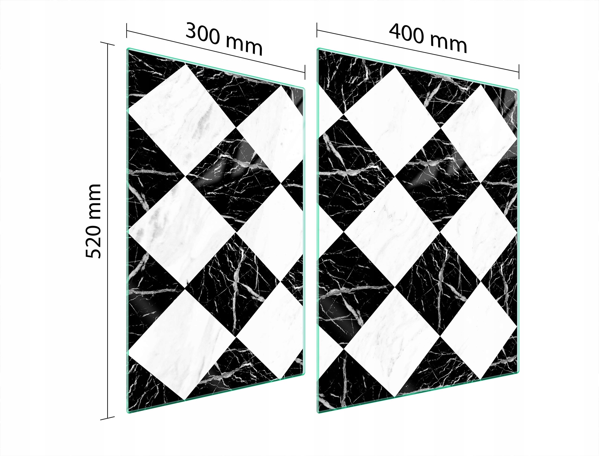 Skleněná Ochranná Deska Na Sporák 70x52 Mozaika Tvrzené Sklo