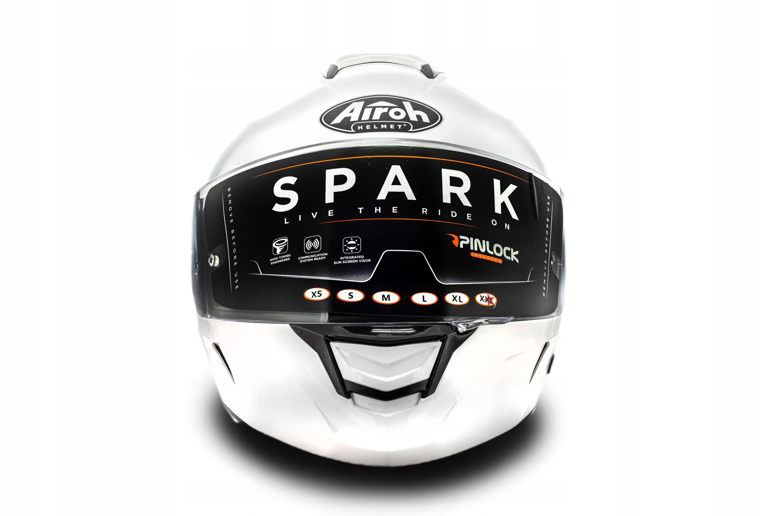 Kask Airoh SPARK COLOR WHITE GLOSS biały XXL Producent Airoh