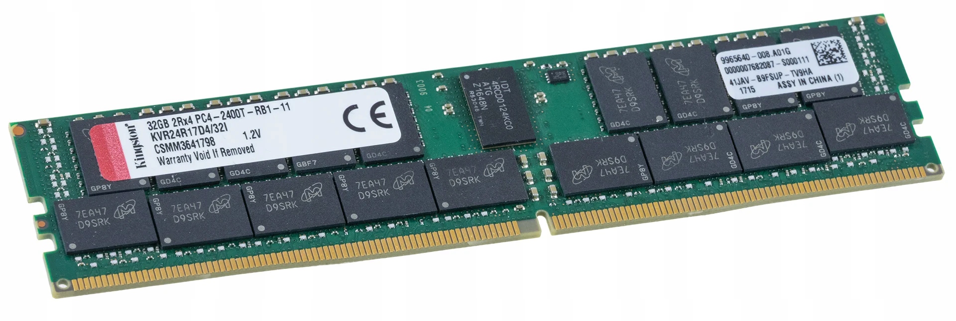 Pamäť Kingston 32GB DDR4 2400MHz Rdimm Ecc server KVR24R17D4/32L