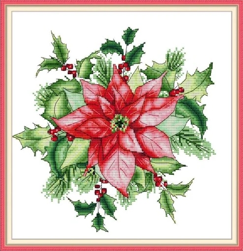 Křížková výšivka počítaná sada (kanva, mulina)