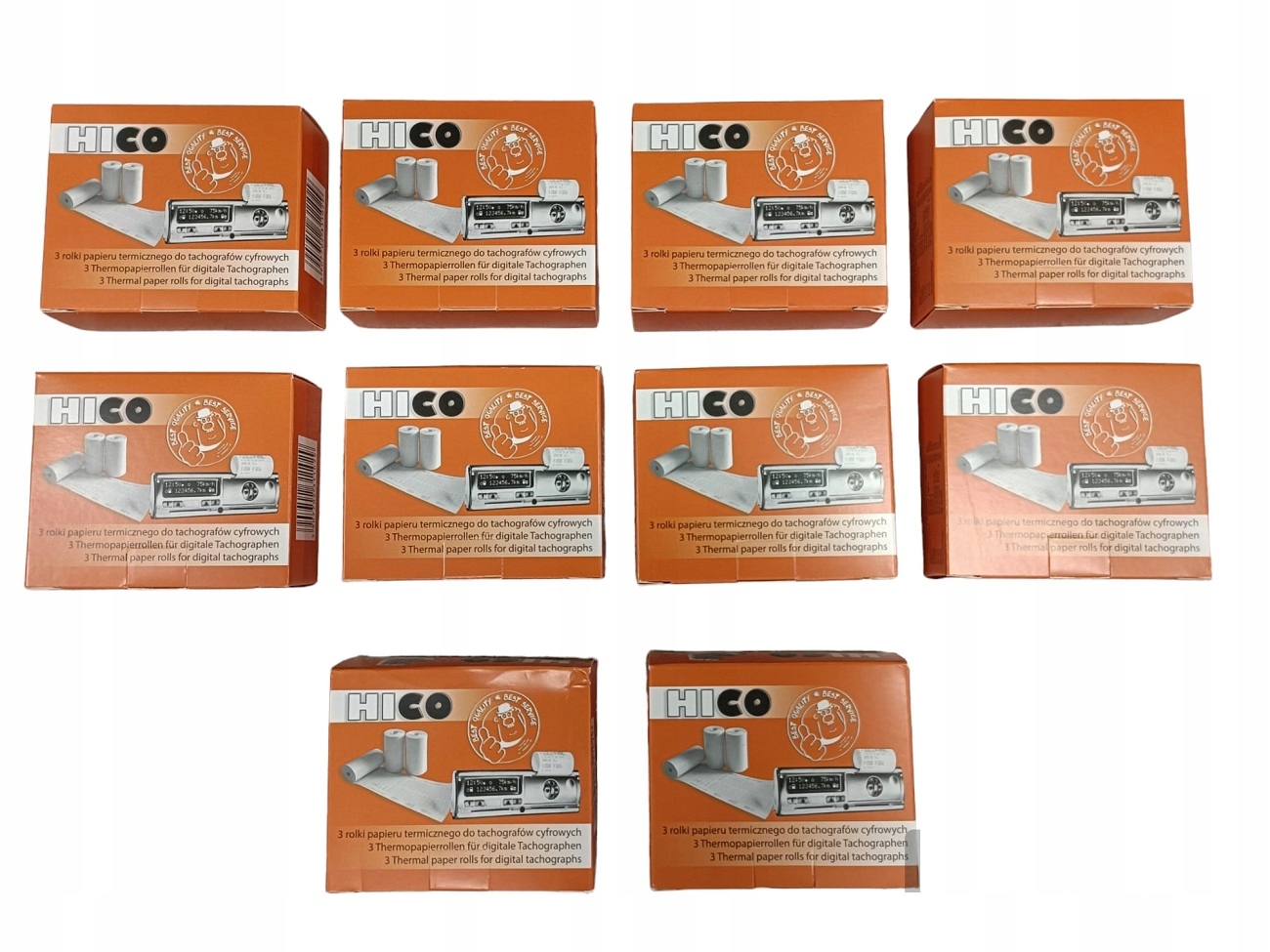10 x Termopapírové Role Pro Digitální Tachograf Hico Tacho