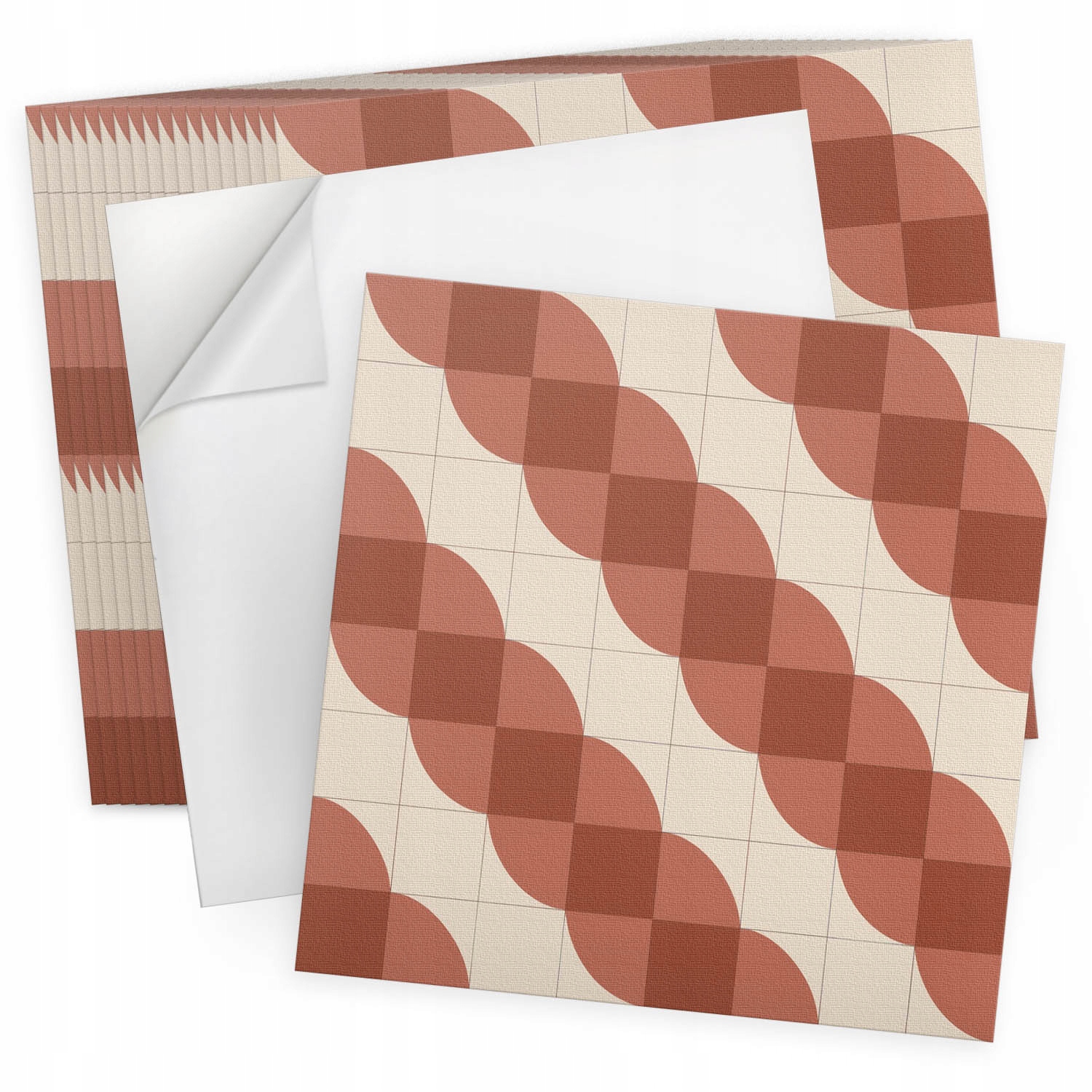 Sada samolepících dlaždic 20 ks 20x20 cm Geometrický vlnitý vzor