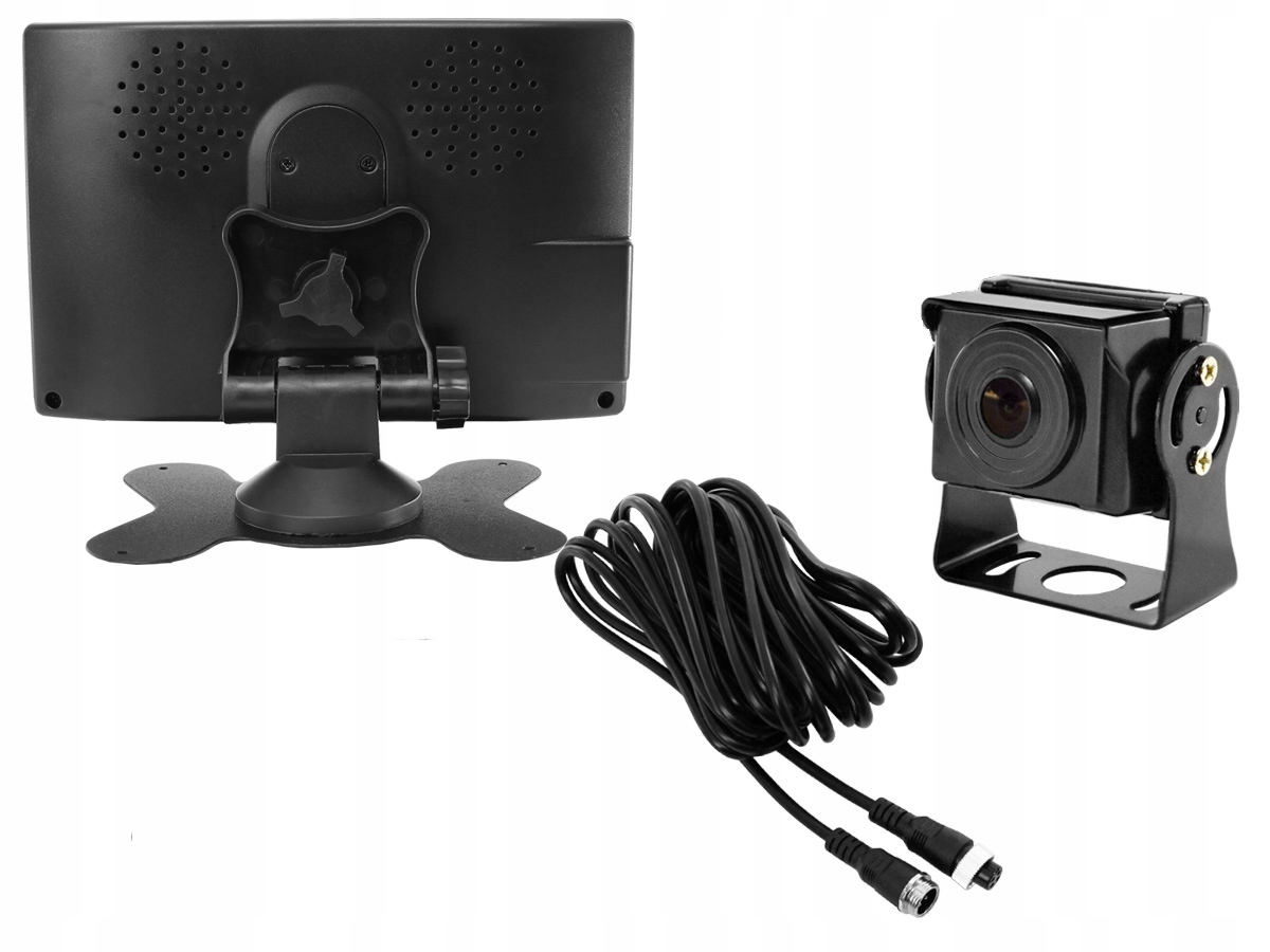 Monitor samochodowy kamera cofania zestaw 12/24V Montaż wolnostojący