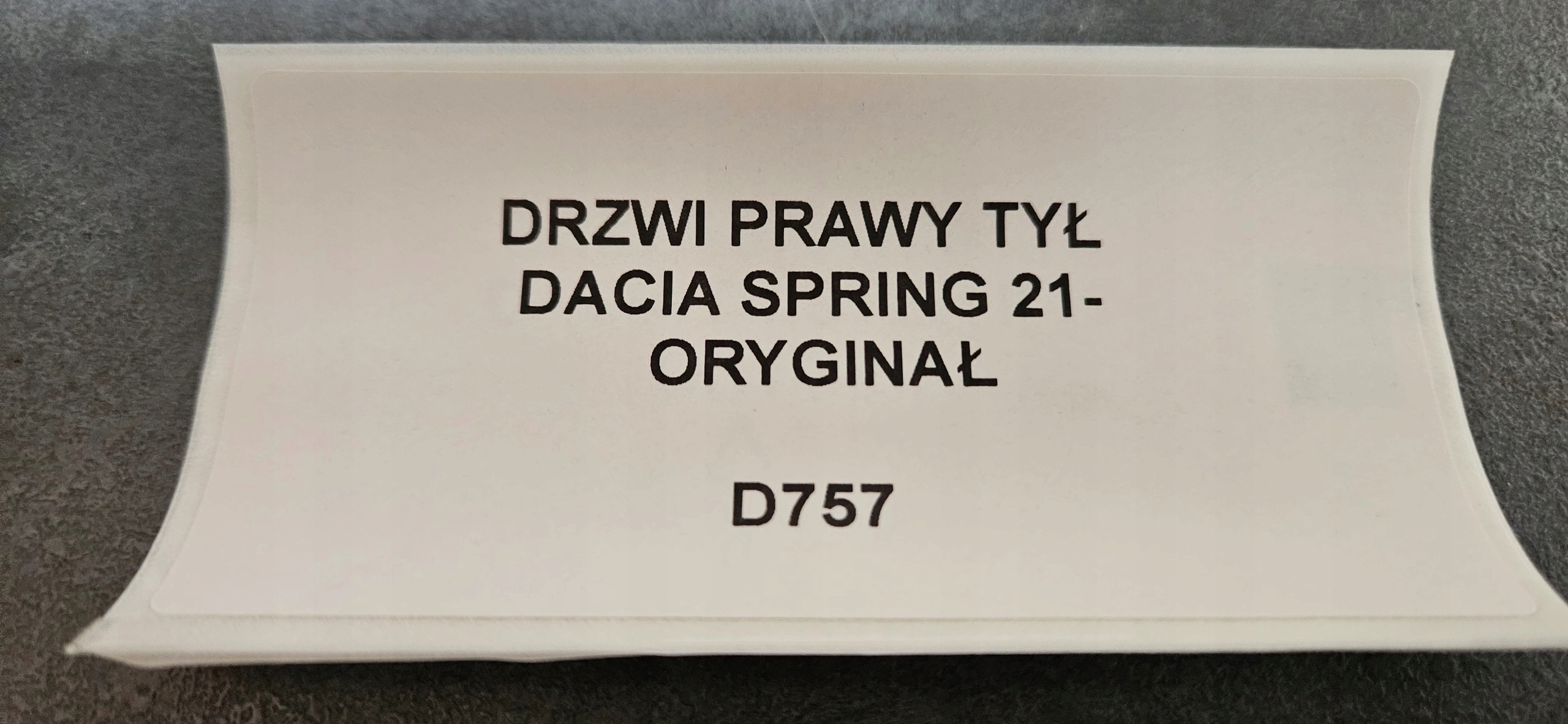 Tür rechts heck DACIA SPRING 21- Original