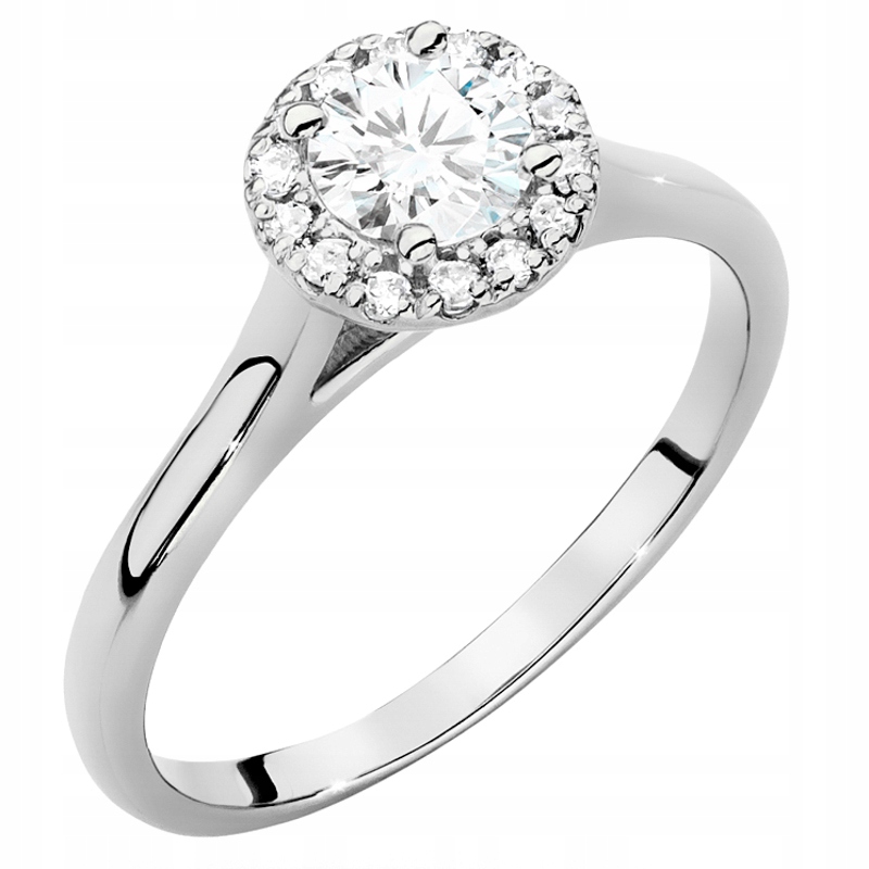 Zlatý Prstýnek 585 Kolo s Brilianty 0,62 ct