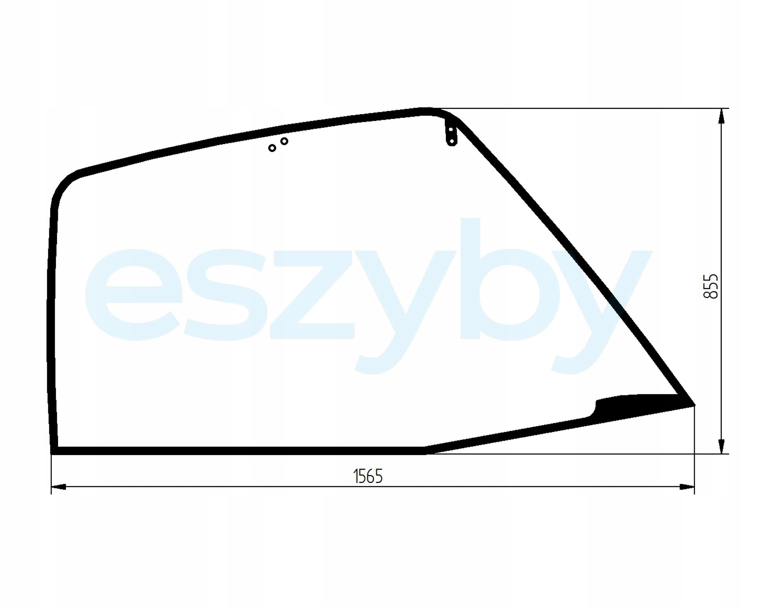 sklo teleskopický nakladač Manitou boční 749093