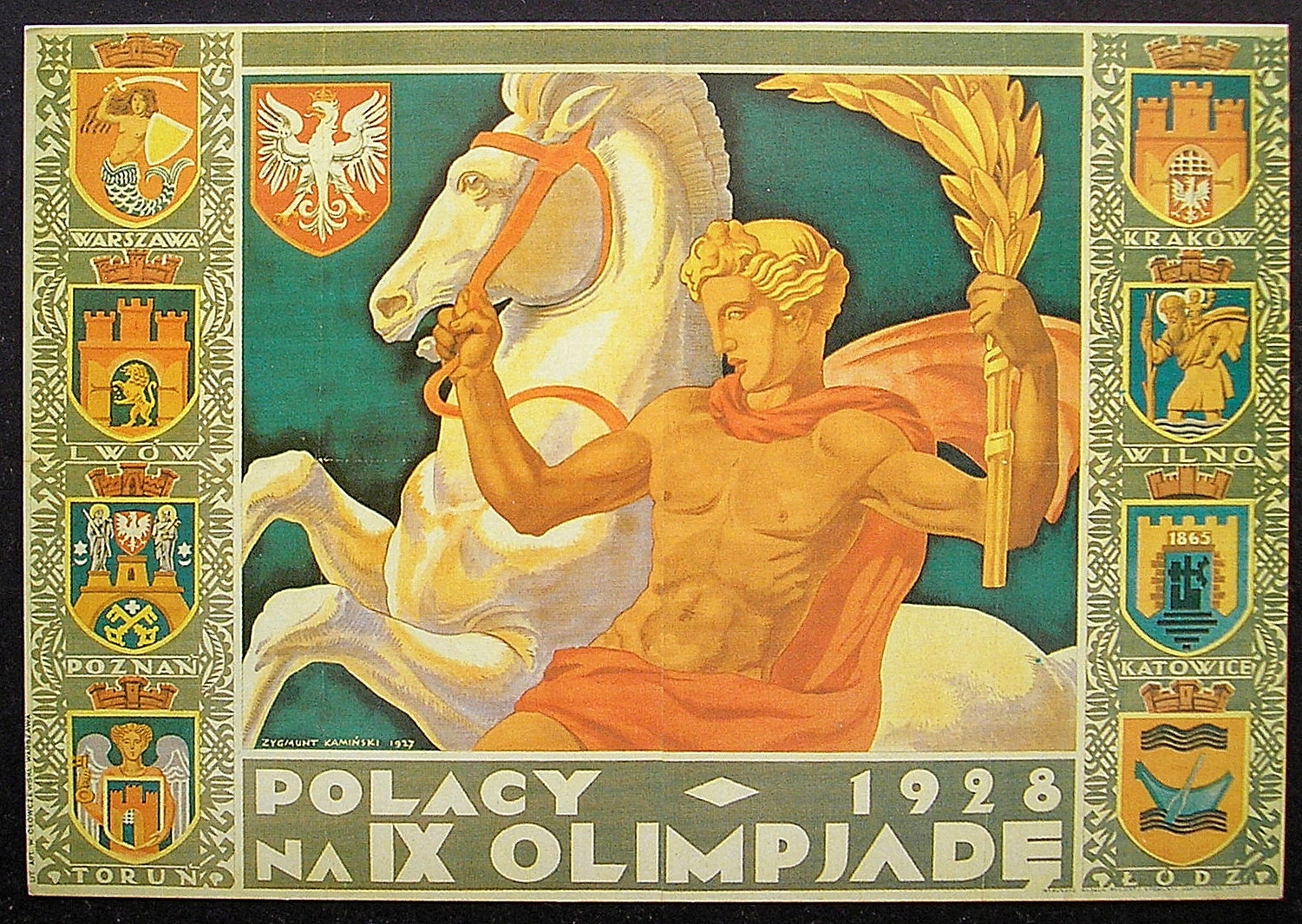 Pocztówka > Polacy na IX Olimpiadę 1928