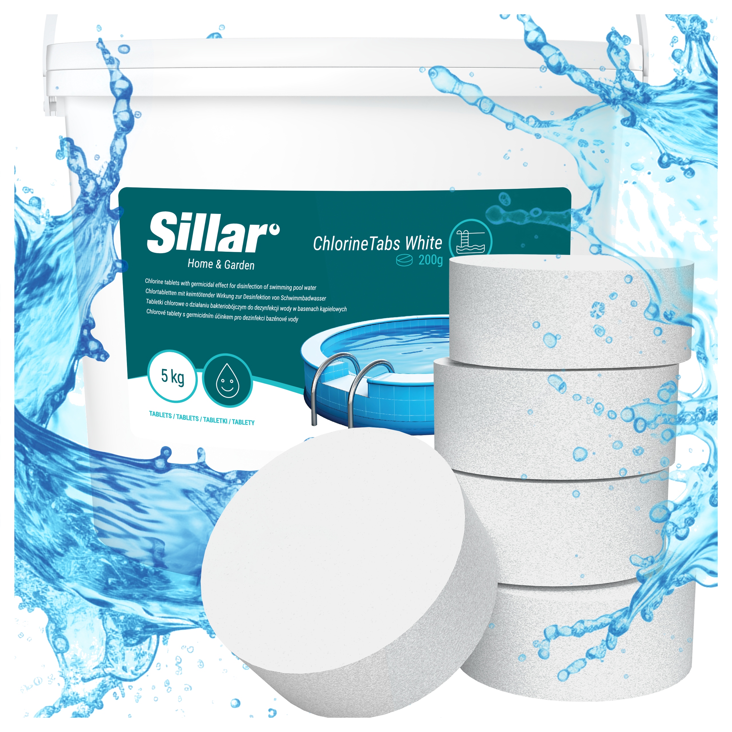 10w1 multifunkcyjne tabletki do basenu 5kg 200g chlor do basenu jacuzzi spa