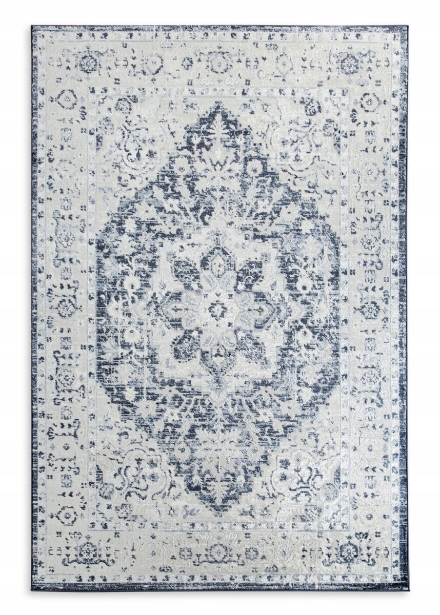 Koberec 140x190 Elba 2 Ornament modrý krémový