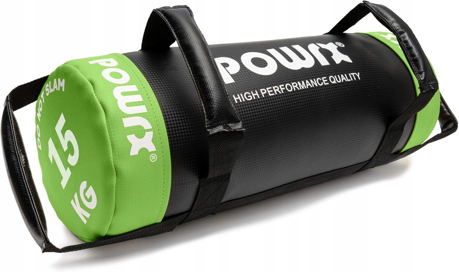 Power Bag15 kg Powrx Worek Treningowy Fitness Sandbag zielony czarny 259