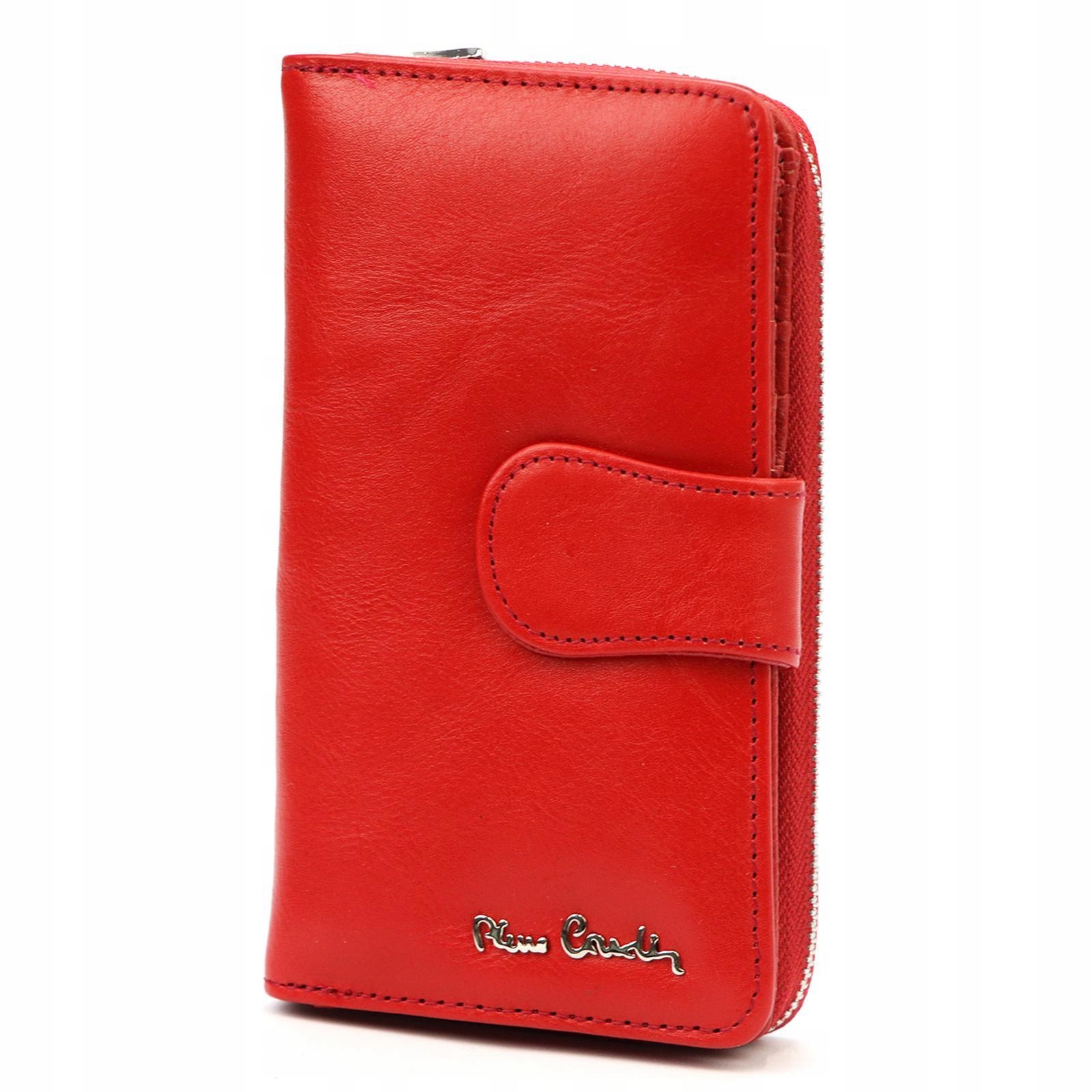 Velká Dámská Peněženka Na Zip A Zip Z Hladké Kůže Pierre Cardin