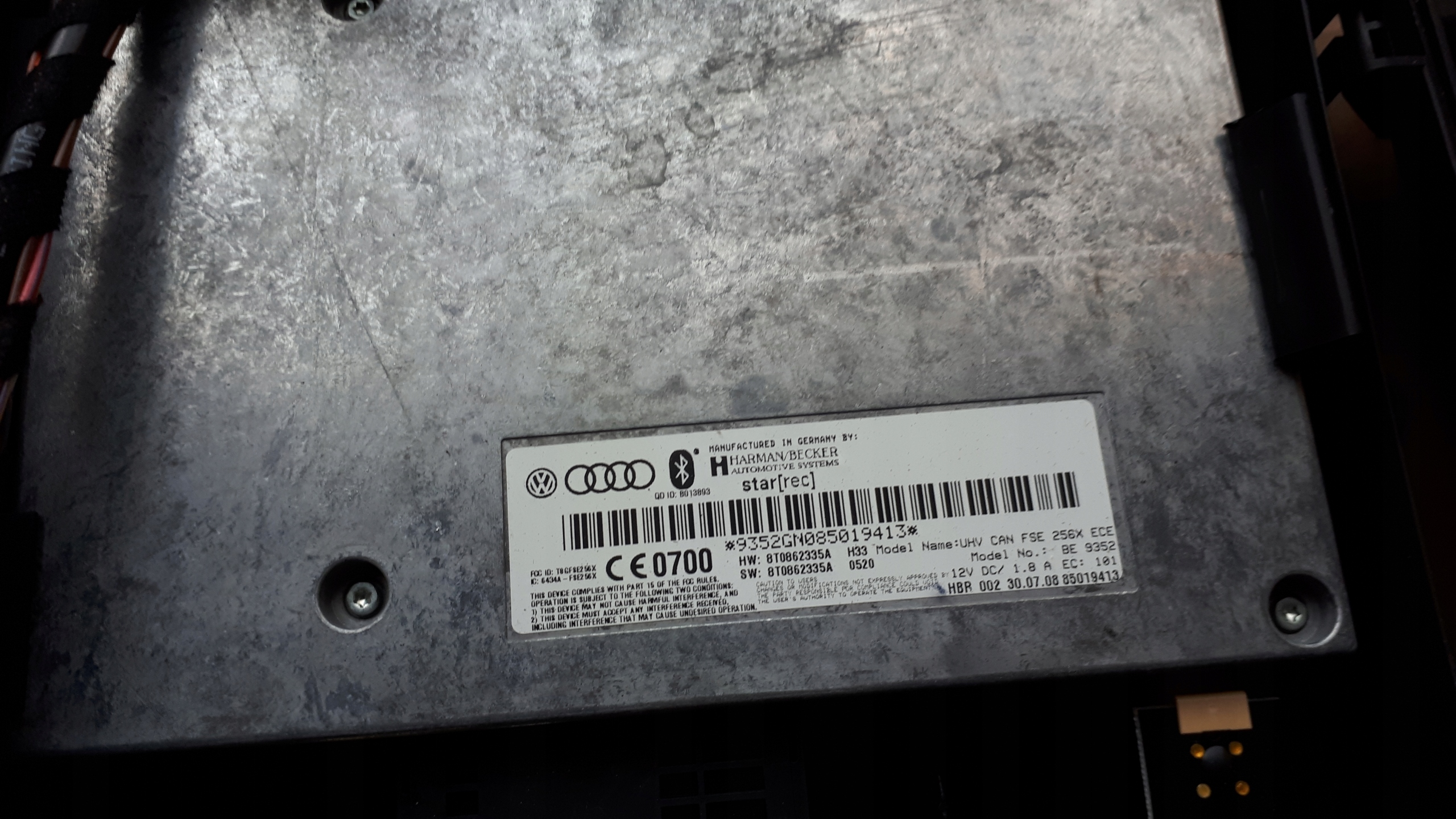A4 B8 modul BLUETOOTH 8T0862335A A5 Q5