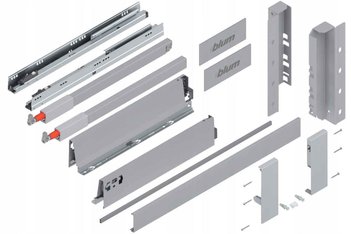 Blum Tandembox 450 Šuplík , Střední vnitřní, C, Šedá