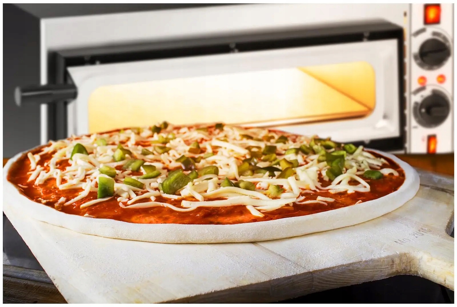 Piec do pizzy elektryczny 1600 W 50 cm Royal Catering RC-POB140GL 10011810
