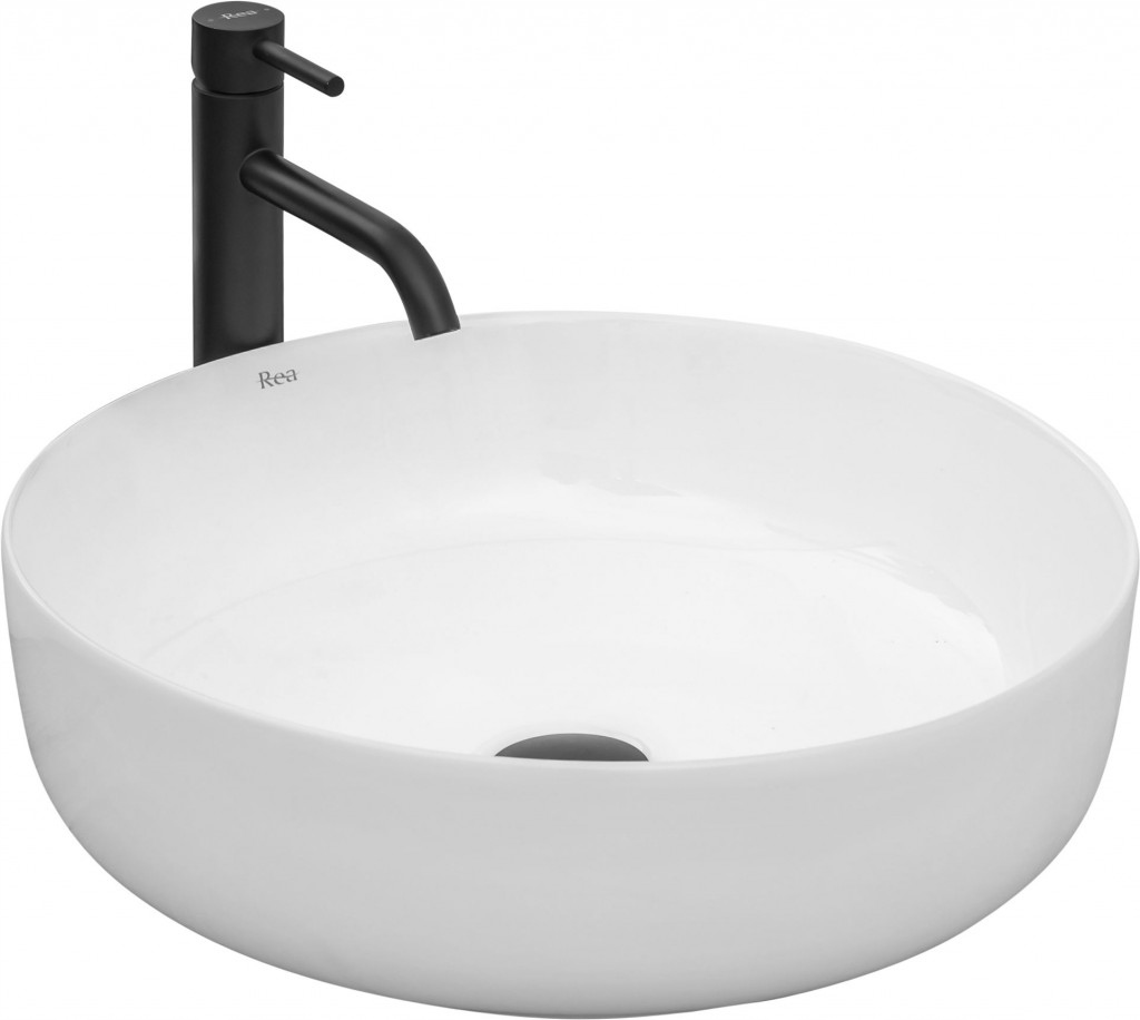 Umyvadlo na desku Elma 45x45 bílá (REA-U8493) /po/