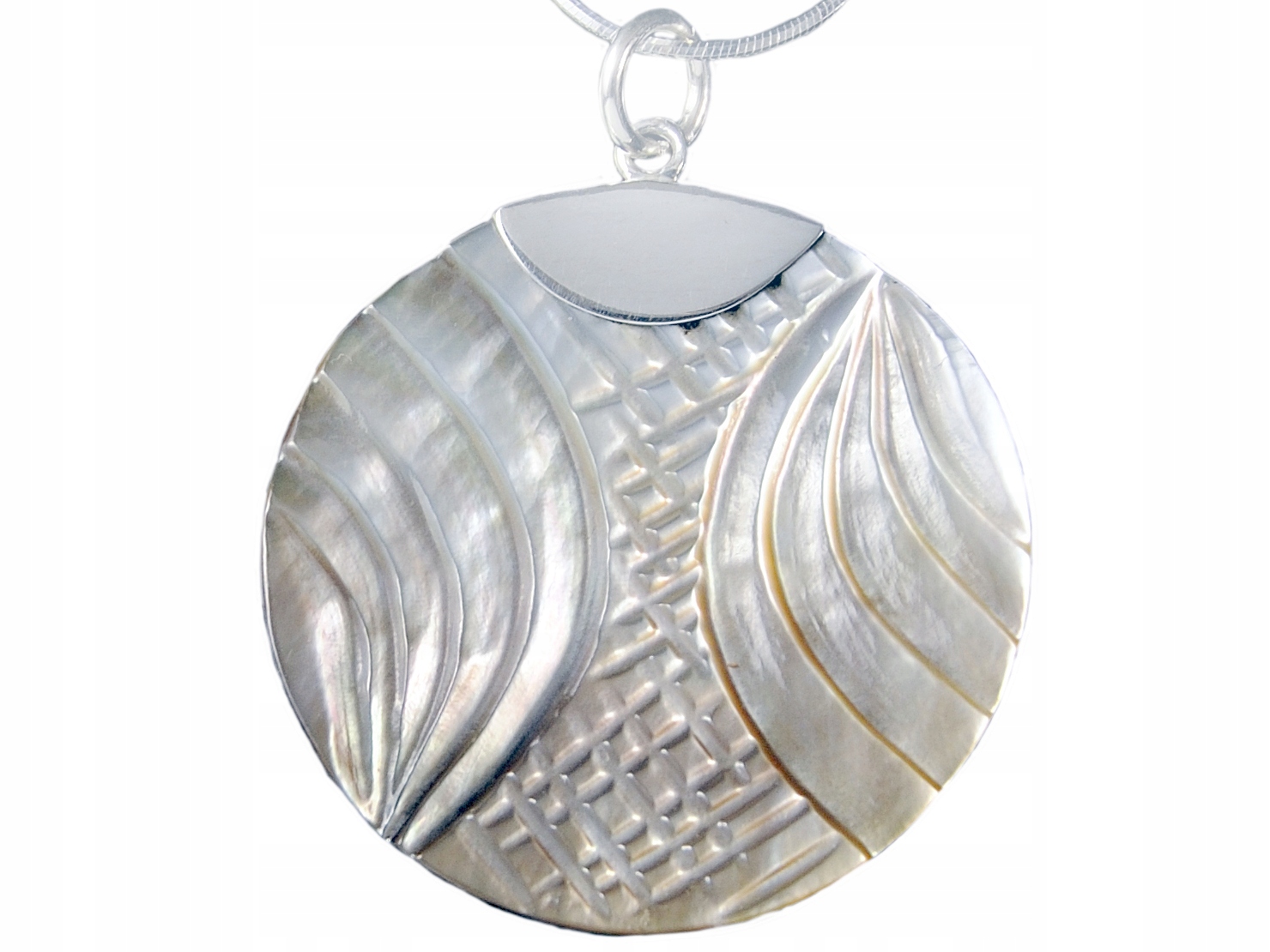 VERSIL wisiorek wisior muszla naturalna SREBRO 925